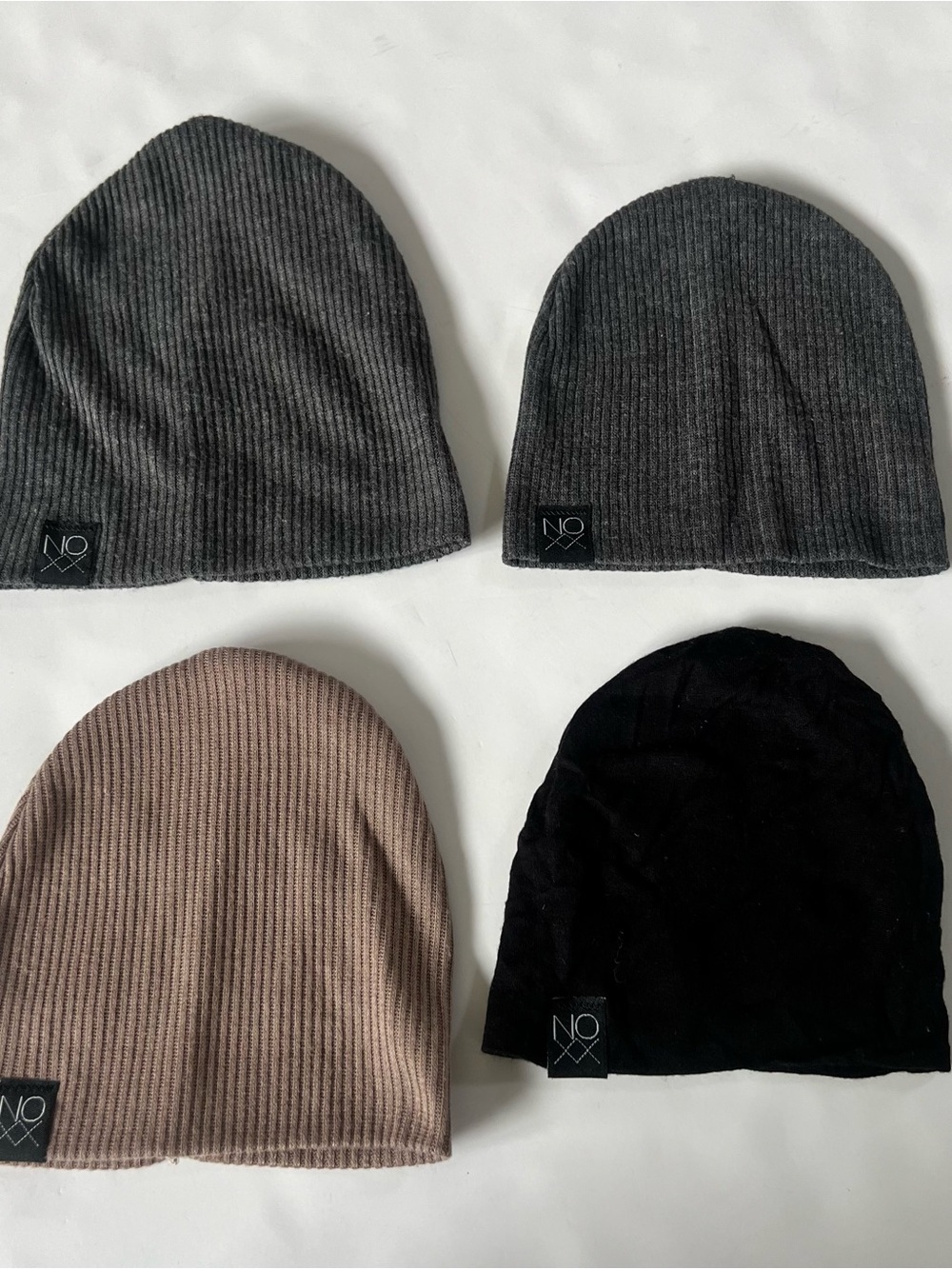 Children’s Noxx Beanie Slouchy Beanie Hat Jersey Knit Bundle Baby Lot Neutral